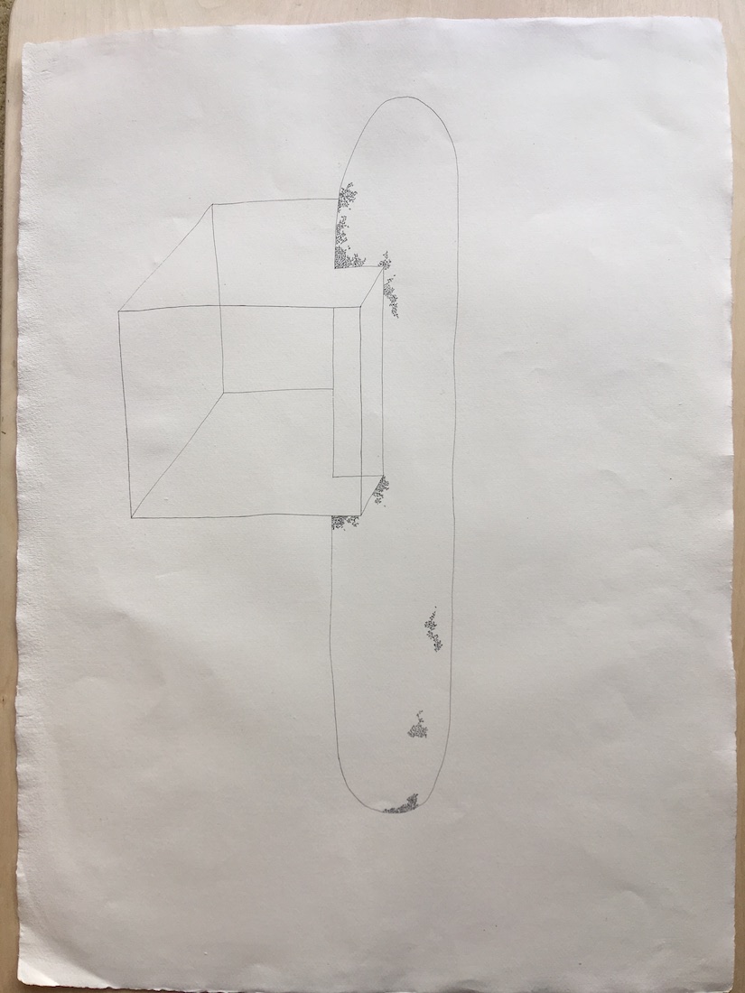 Fran Farrar artist ink drawing handmade paper abstract art