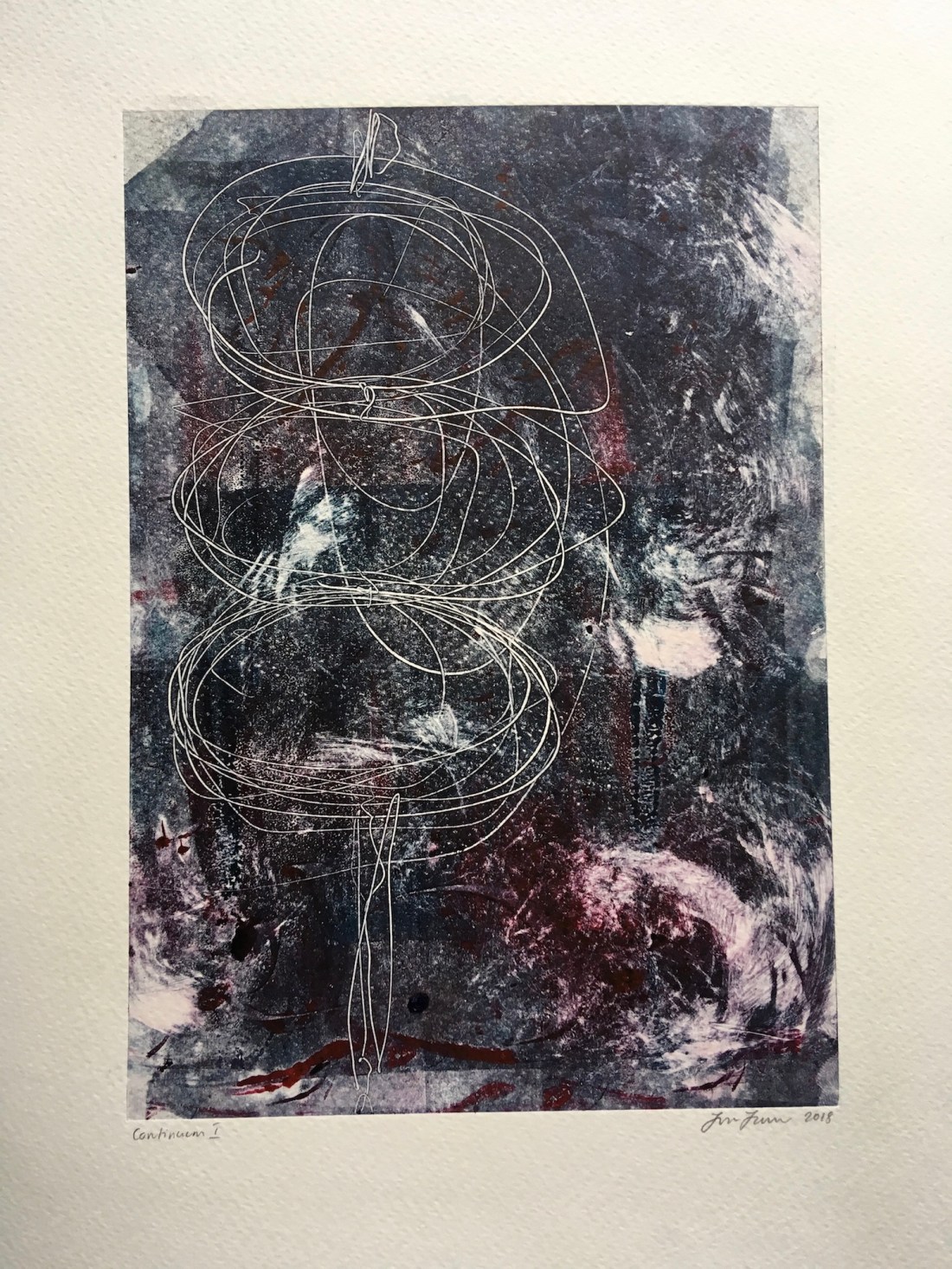 monoprint printmaking printing FranFarrar artist art