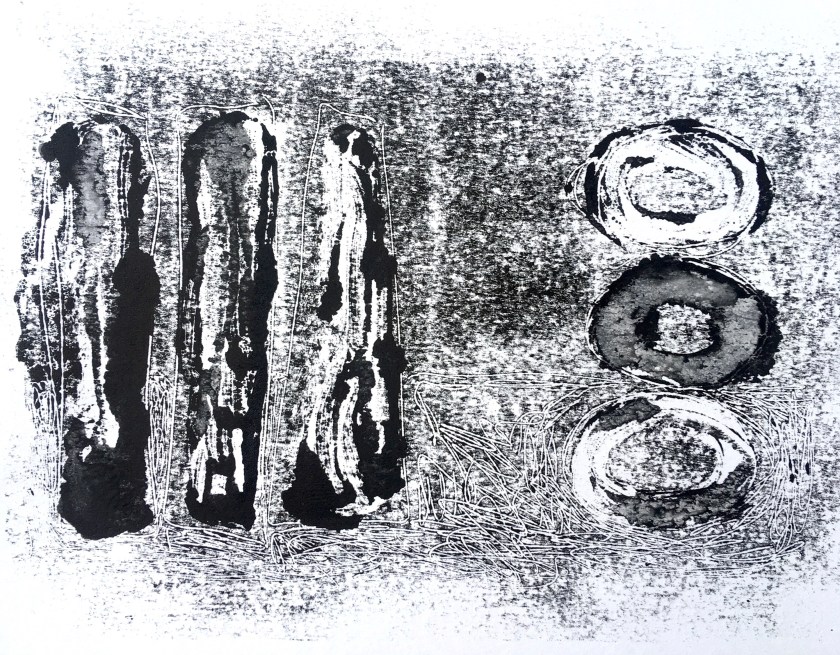 fran farrar, monotype, printmaker, printmaking sketchbook