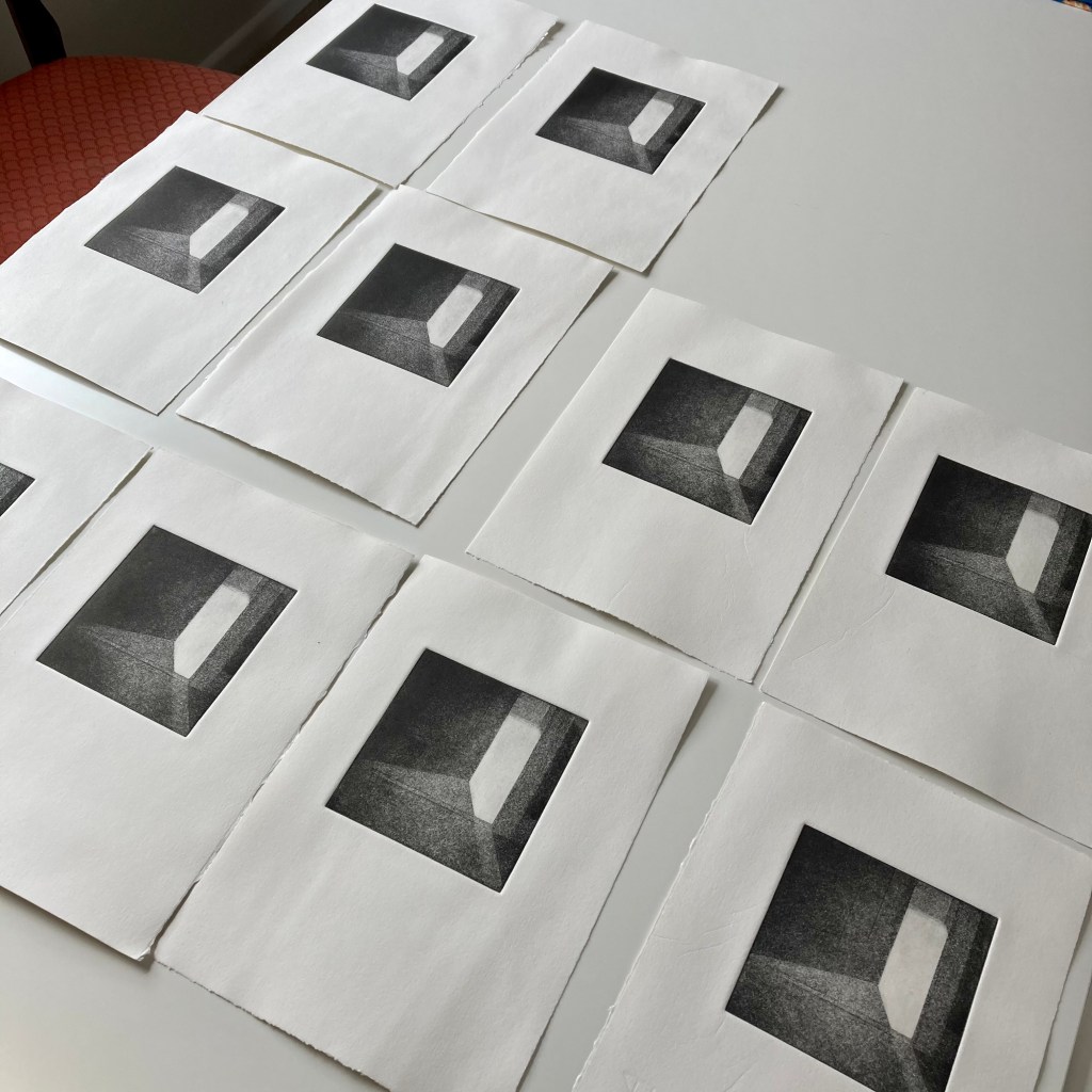 fran farrar, copper etching, covid art