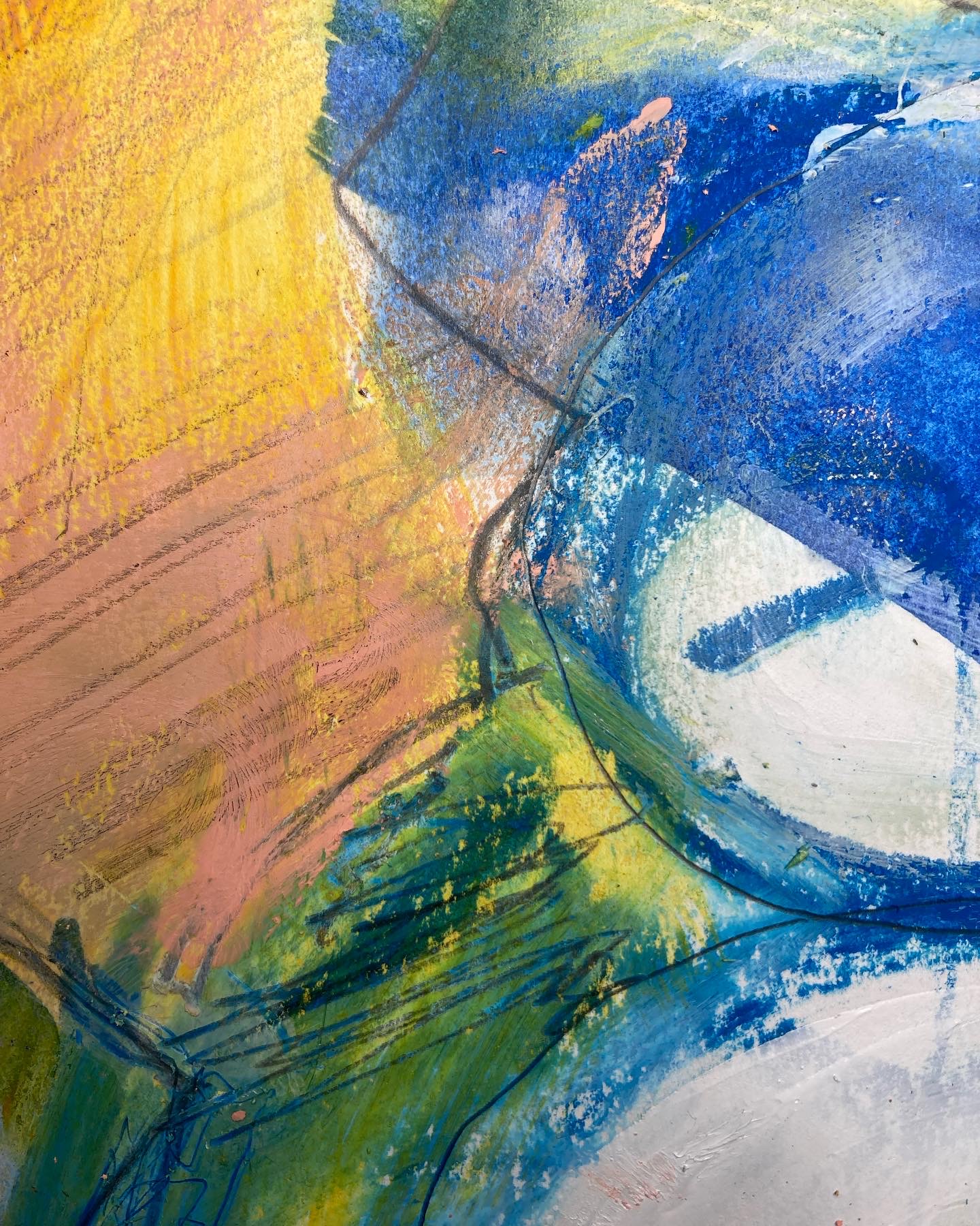 Fran Farrar, Sketchbook, abstract art, work in progress