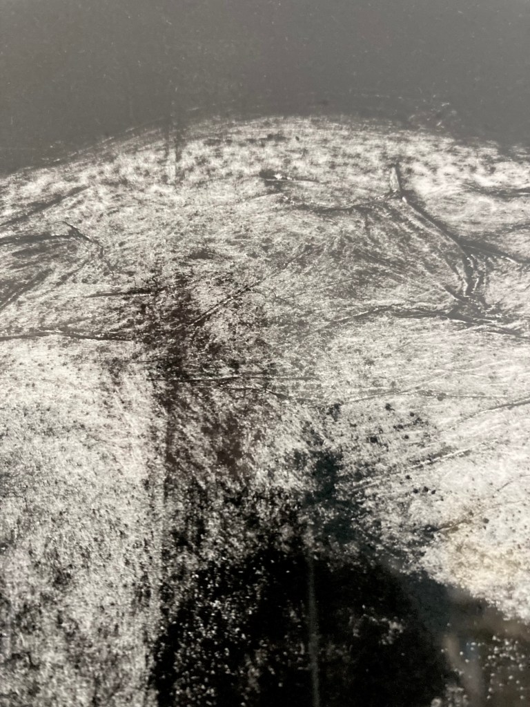 Fran Farrar, Dodmans Point, collograph, detail