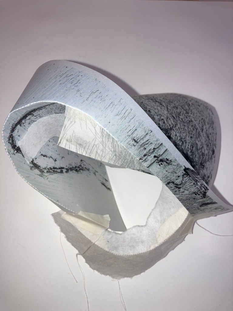 paper manipulation, Fran Farrar, printmaker