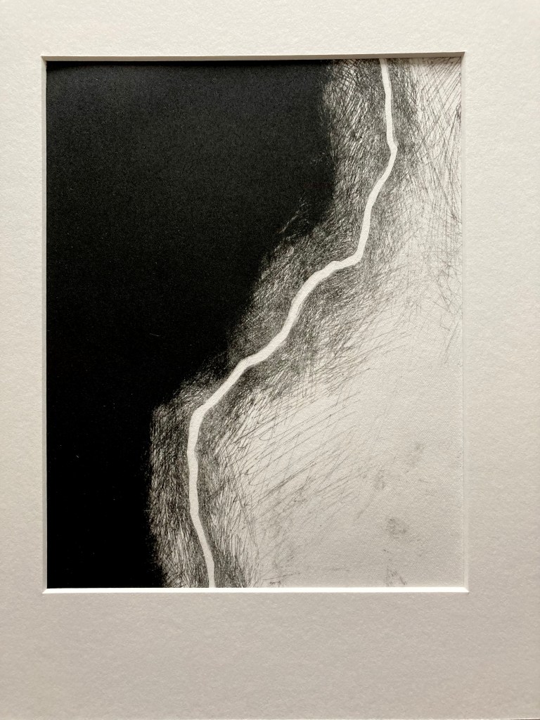 Fran Farrar; Dodman’s point; print installation; RIFT Quay Arts