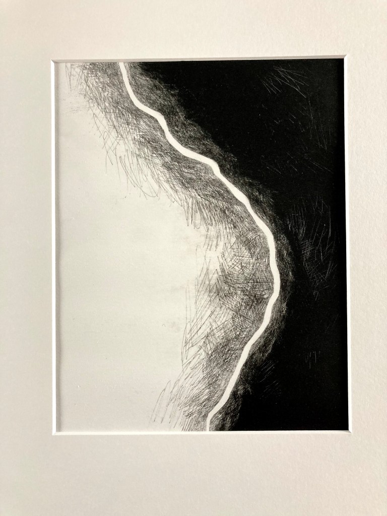 Fran Farrar; Dodman’s point; print installation; RIFT Quay Arts