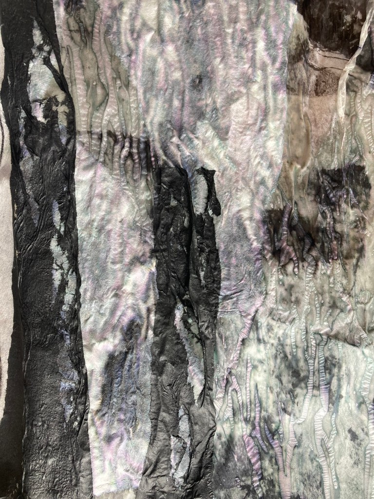 Fran Farrar, printmaker, paper manipulation