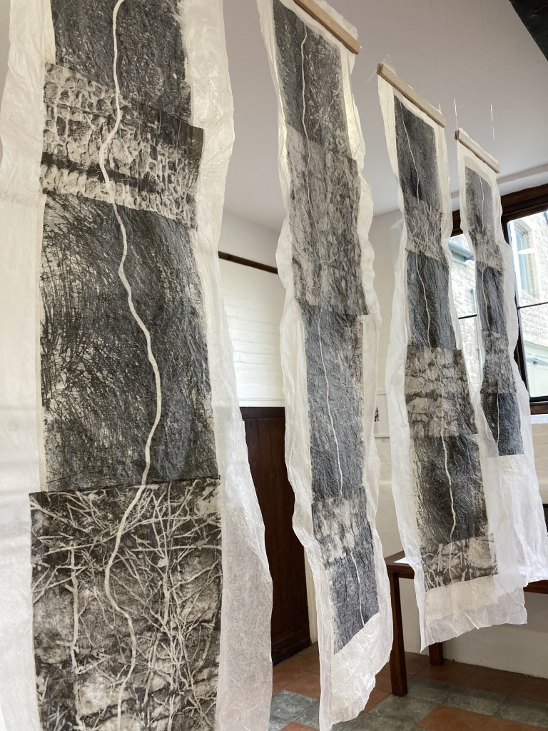 Franfarrar, print installation, printmaking, printmaker, installation