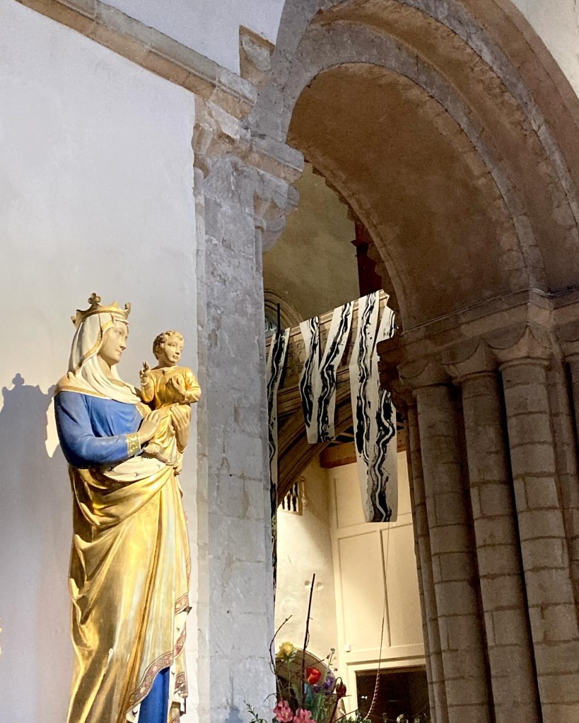 Fran Farrar, Printmaker, Print installation, Wymondham Abbey, artist residency